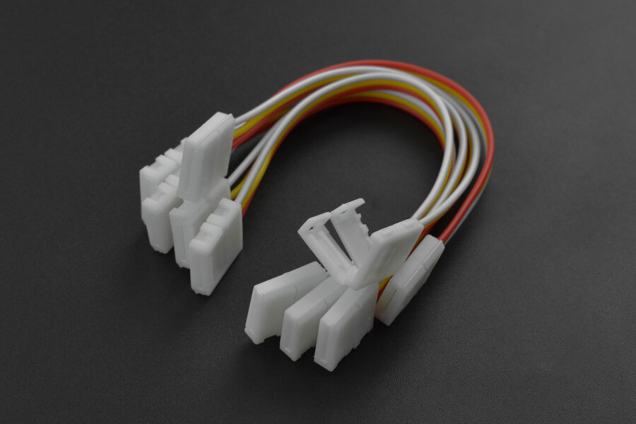 DFRobot 3Pin LED Strip Connector Kabel (5stk) - uden lodning, snap-down design
