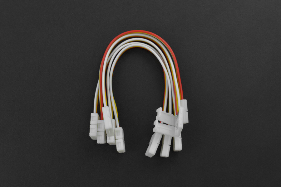 DFRobot 3Pin LED Strip Connector Kabel (5stk) - uden lodning, snap-down design
