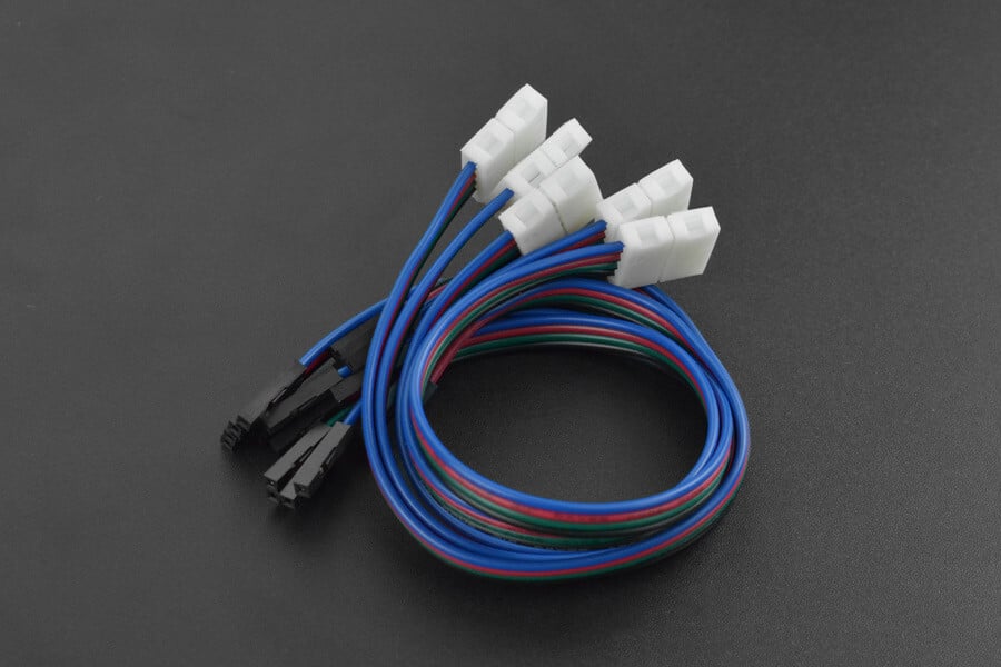 DFRobot 4Pin LED Strip Connector Cable Single Head (5stk)