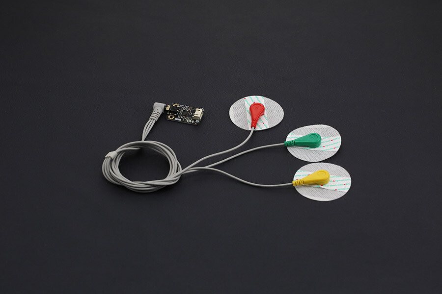 DFRobot Gravity Analog Heart Rate Monitor Sensor (ECG) til Arduino