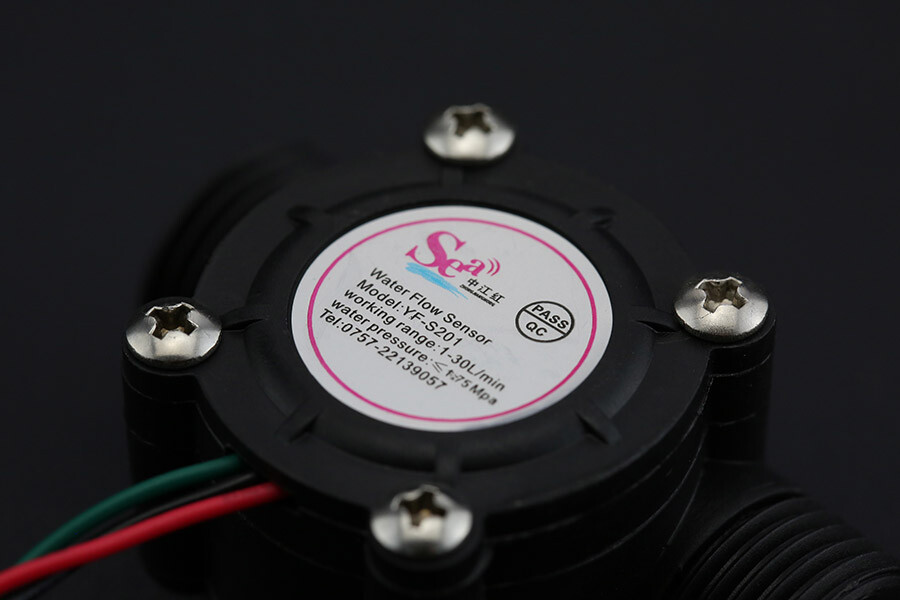 DFRobot Gravity Water Flow Sensor YF-S201 (1/2") til Arduino