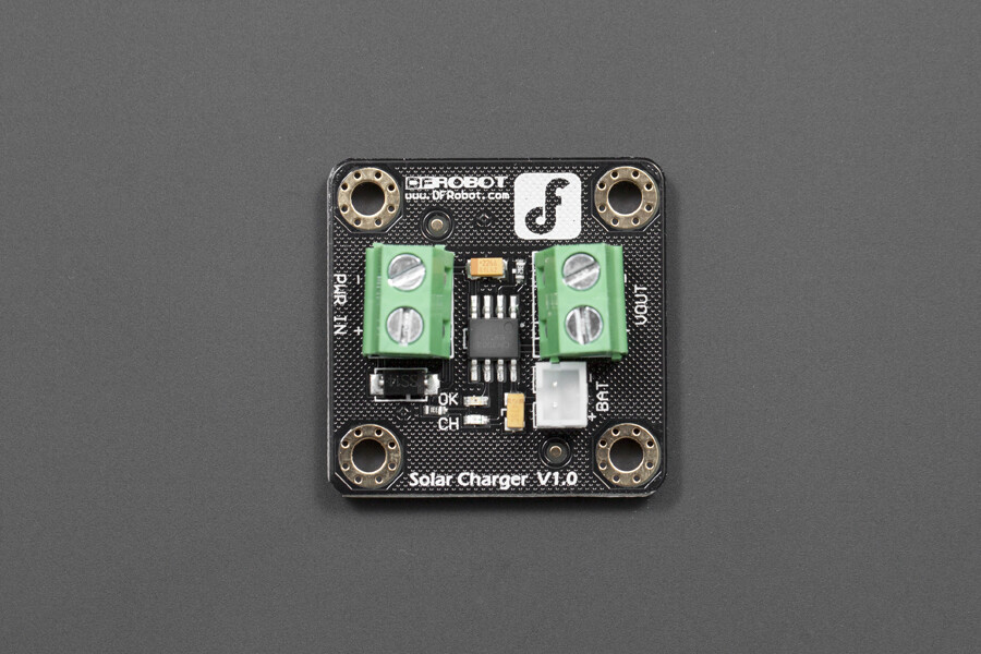 DFRobot Solar Lipo Charger (3,7 V) til enkelt lithiumbatteri, 4,4-6 V 500 mA