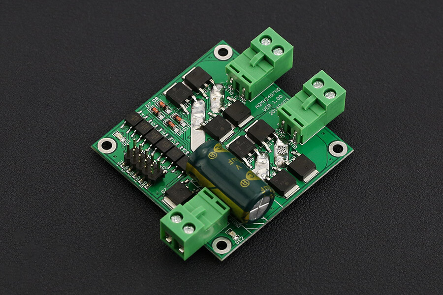 DFRobot 2x7A DC Motor Driver for Arduino, 7-24VDC input, PWM kontrol