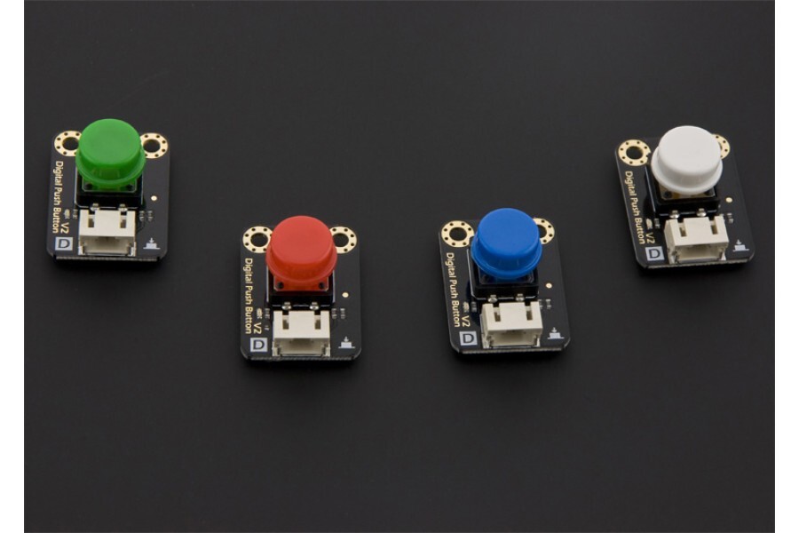 DFRobot Gravity Digital Push Button (Rød) til Arduino