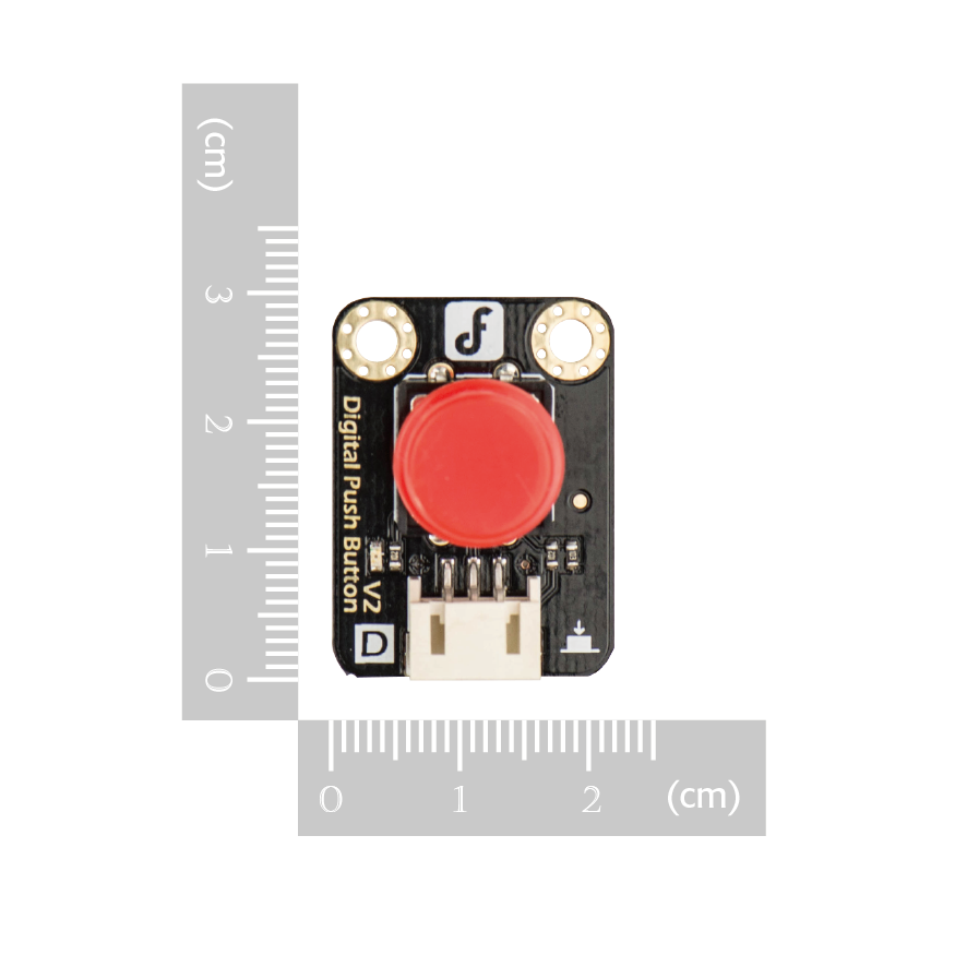 DFRobot Gravity Digital Push Button (Rød) til Arduino