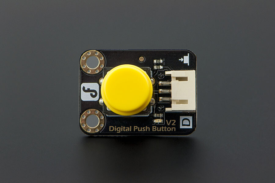 DFRobot Gravity Digital Push Button (Gul) til Arduino