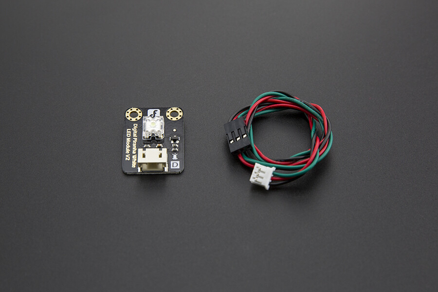 DFRobot Gravity Digital Piranha LED-modul Hvid til Arduino