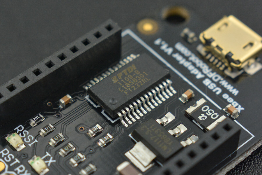 DFRobot Xbee USB Adapter (FTDI Ready) til XBee Modul - Micro-USB