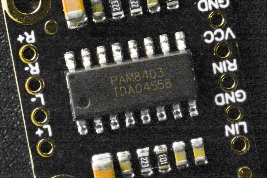 DFRobot Fermion PAM8403 3W Mini Audio Stereo Forstærker 2,54 mm pindafstand