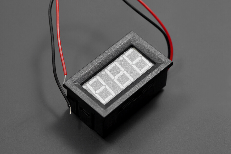 DFRobot LED Voltmeter (Blå) Måler 3-30 VDC