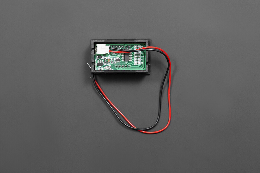 DFRobot LED Voltmeter (Blå) Måler 3-30 VDC