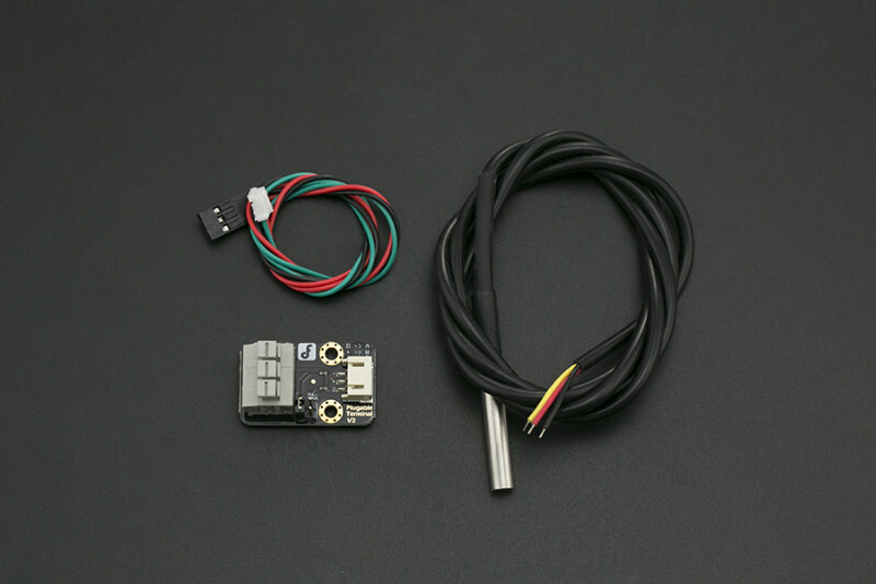 DFRobot Gravity: Vandtæt DS18B20 temperaturssensor kit