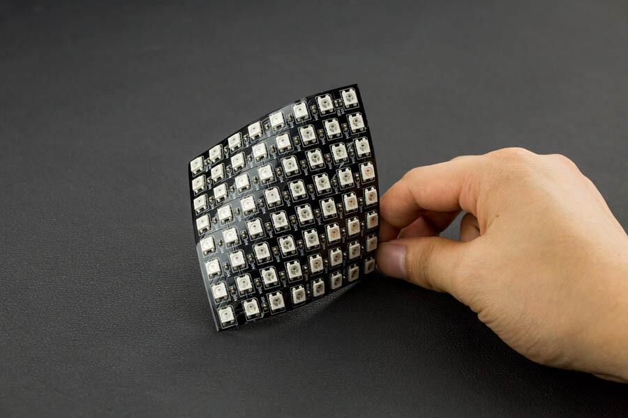 DFRobot Gravity: Fleksibel 8x8 RGB LED-matrix