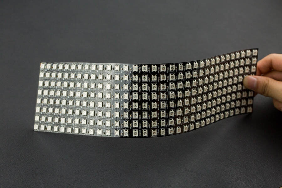 DFRobot Gravity Fleksibel 8x32 RGB LED-matrix