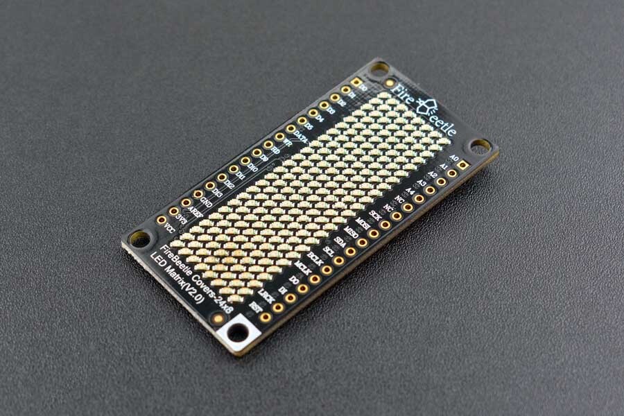 DFRobot 24x8 LED-matrix (rød) til FireBeetle-serien