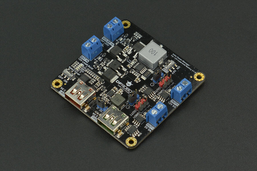DFRobot Solcelleenergi-styringsenhed til 12V blysyre batteri
