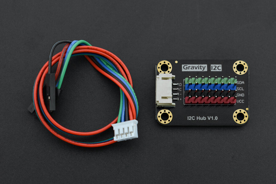 DFRobot Gravity I2C HUB til Arduino eller Raspberry Pi, der understøtter op til 8x I2C-enheder