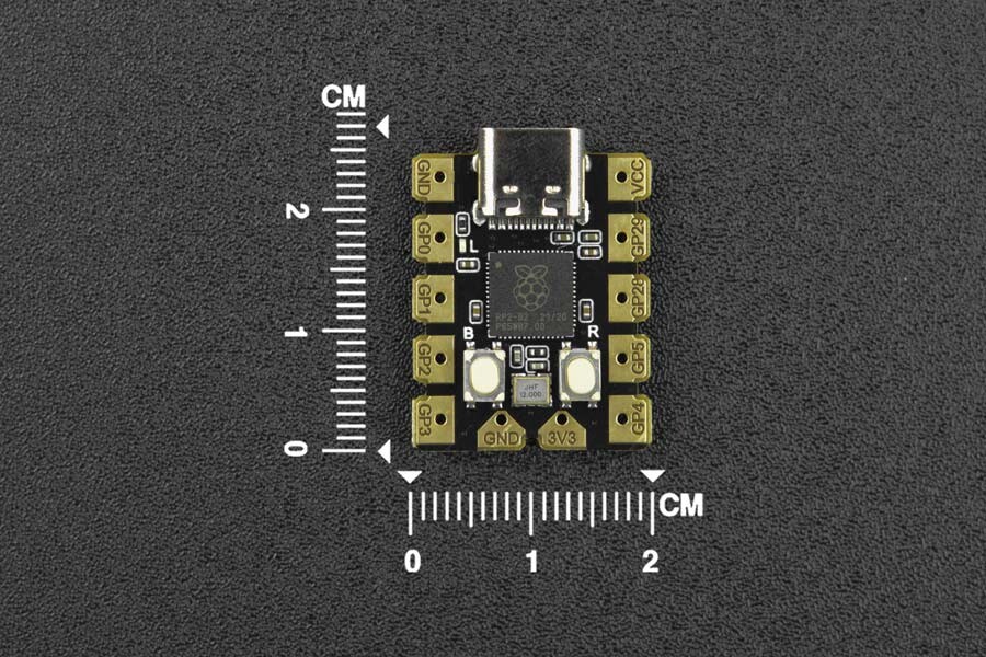 DFRobot Beetle RP2040 Mini Development Board USB Type-C, kompakt størrelse 27x20mm
