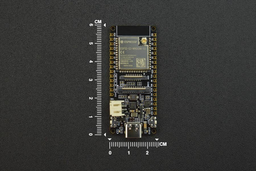 DFRobot FireBeetle 2 ESP32-S3-U (N16R8) AIoT Mikrokontroller med kamera (WiFi Bluetooth via kabel)