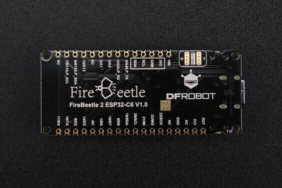 DFRobot FireBeetle 2 ESP32 C6 IoT Udviklingskort (Understøtter WiFi 6, Bluetooth 5, Soldrevet)