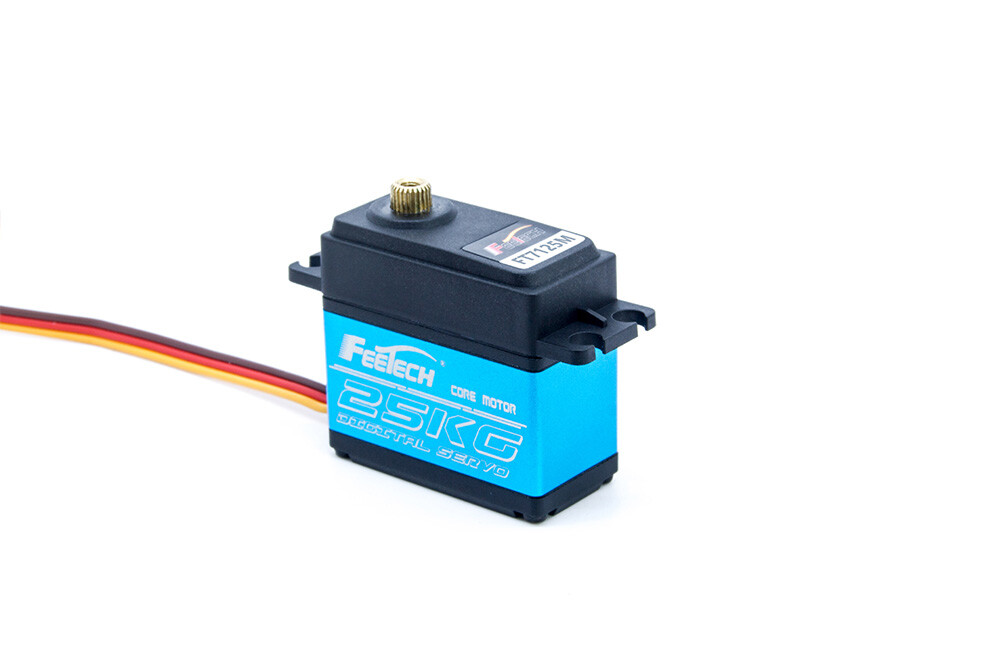 Feetech FT7125M 7,4V 25 kg.cm Aluminium midterhus 180° metalgear servo