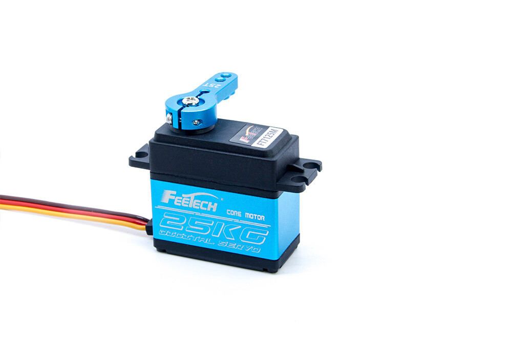 Feetech FT7125M 7,4V 25 kg.cm Aluminium midterhus 180° metalgear servo