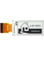 GooDisplay, 0.97 Zoll Klein E-Ink Bildschirm, Mini E-Papirdisplay GDEM0097T61