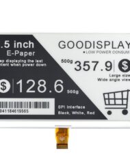 GooDisplay, 7,5 Zoll E-Ink-Skærm 800x480 E-Papirdisplay, GDEY075T7