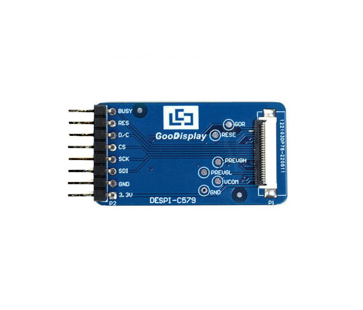 GooDisplay 5,79 Zoll E-Paper HAT Adapter Board DESPI-C579