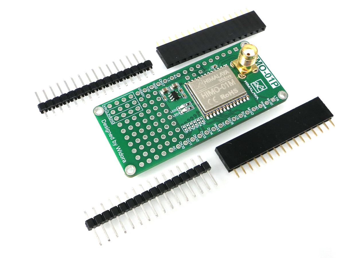 HIMALAYA I/O Adapter Board med LoRa-modul, MCU & SMA-stik 433MHz