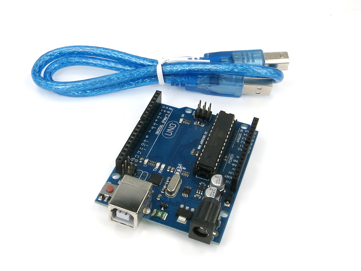 ATmega328P-kort, ATmega16U2 kompatibelt med Arduino Uno R3, USB-kabel