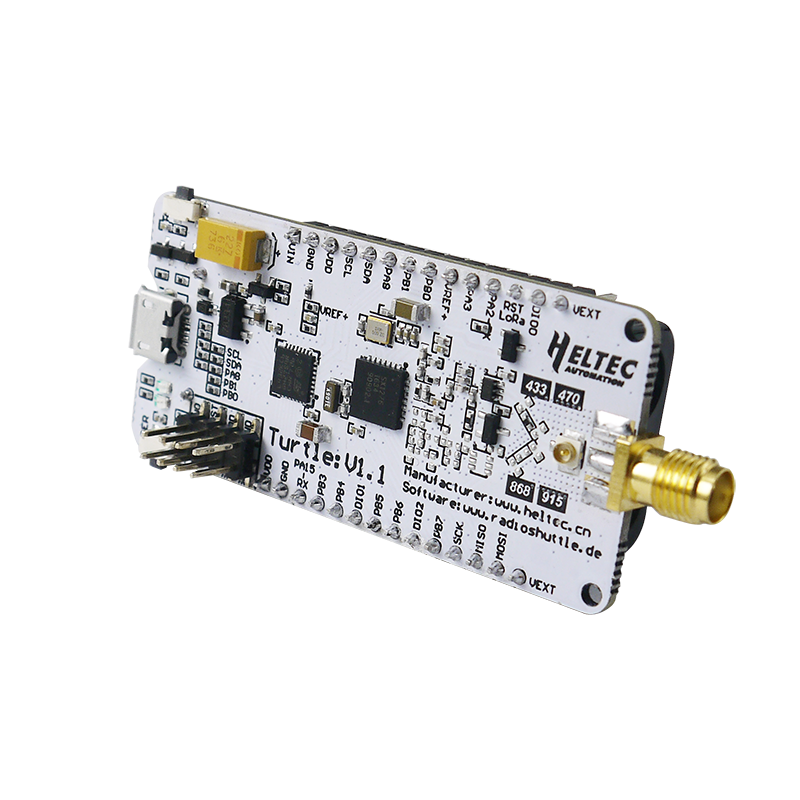 Heltec Turtle Board V1.1 LoRaWAN RadioShuttle (STM32L432KC + SX1276)