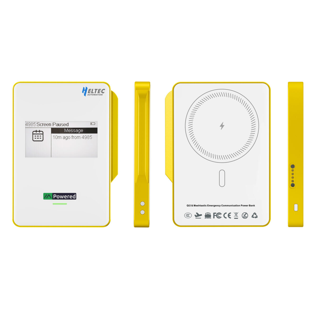 Heltec MeshPocket Qi2, kompatibel med Meshtastic, magnetisk opladningspowerbank 10000mAh