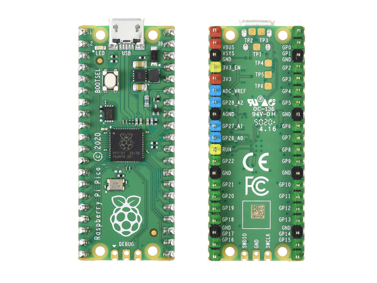Raspberry Pi Pico uden loddet