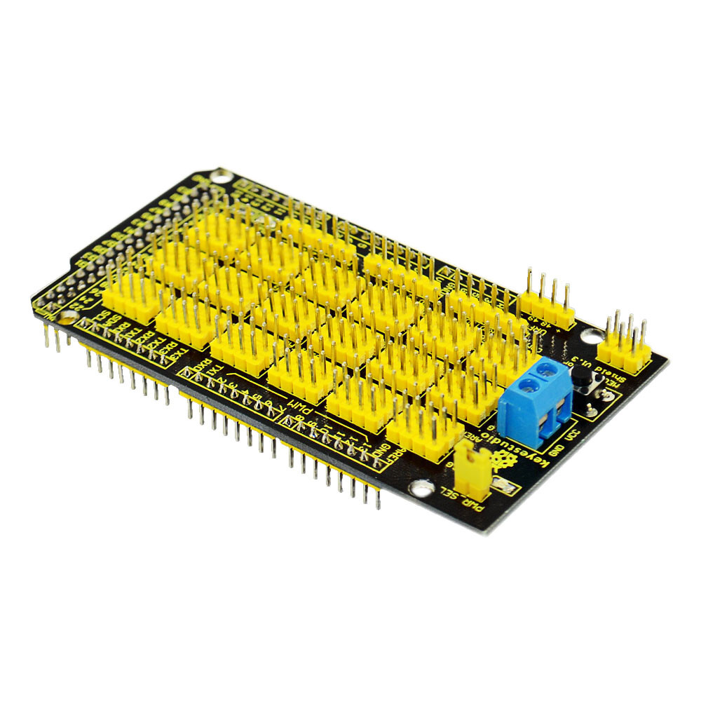 Keyestudio MEGA Sensor Shield V1 til Arduino Mega 2560 for at udvide strømafgivelse