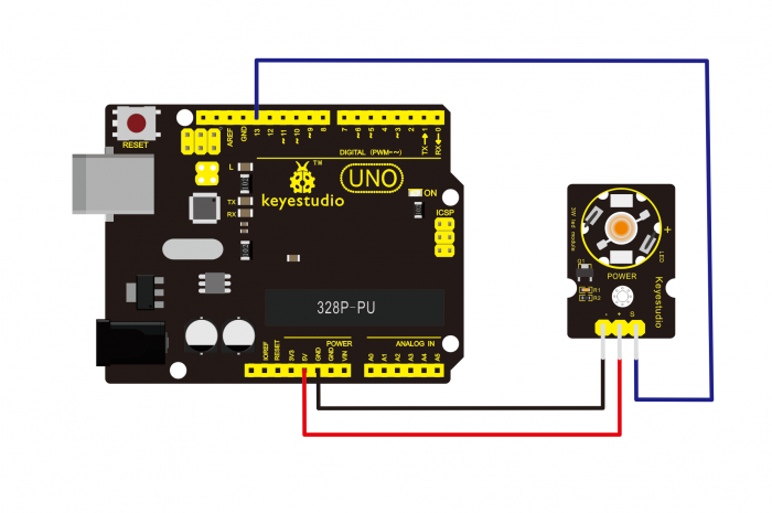 Keyestudio 3W LED-modul til Arduino UNO R3 MEGA 2560 R3