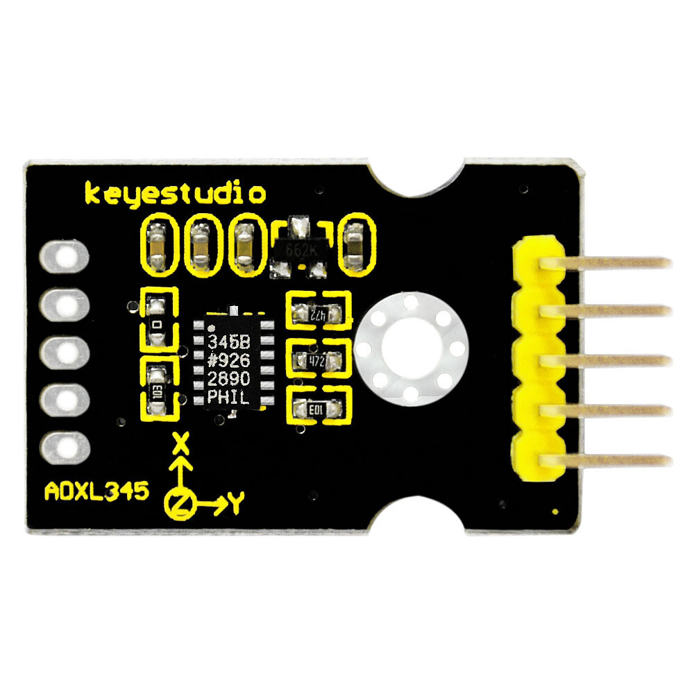 Keyestudio ADXL345 3-Achse accelerometer-modul, tyngdemåler, hældningssensor til Arduino