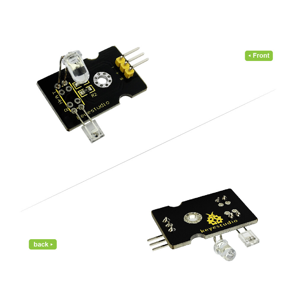 Keyestudio Pulsmålingssensor med fingerprobe til Arduino
