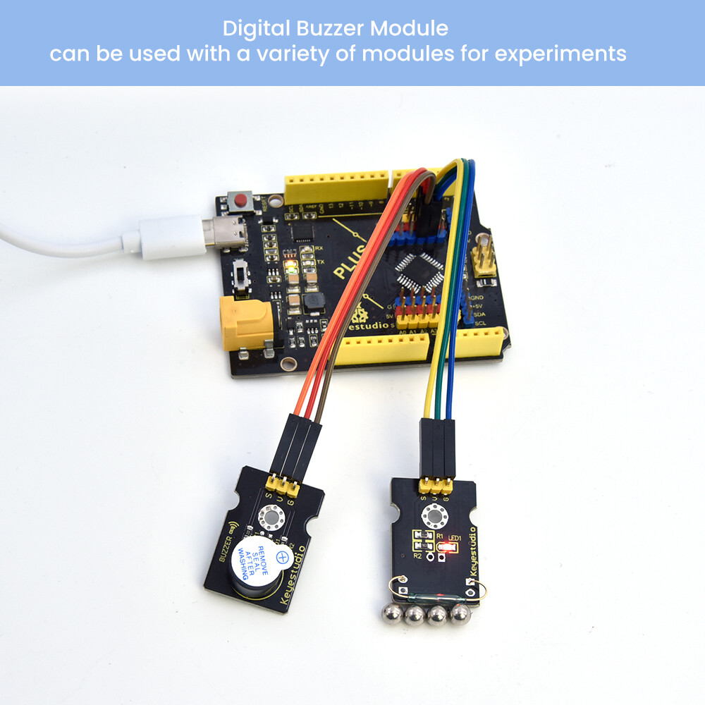 Keyestudio Aktiv buzzer alarmmodul kompatibelt med Arduino