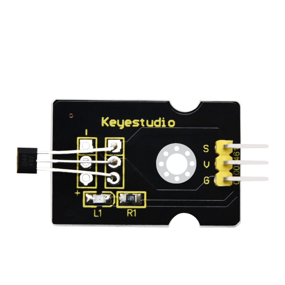 Keyestudio Hall-effekt sensor modul Magnetisk induktion Kompatibel med Arduino