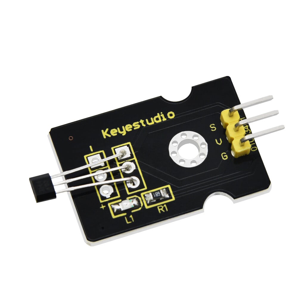 Keyestudio Hall-effekt sensor modul Magnetisk induktion Kompatibel med Arduino