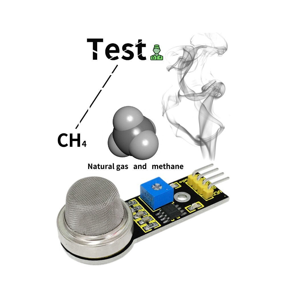 Keyestudio MQ-4 Naturgas Methan Sensor Detektionsmodul für Arduino