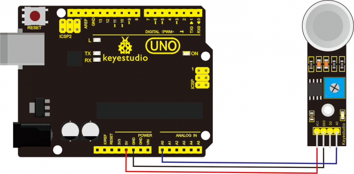 Keyestudio MQ-4 Naturgas Methan Sensor Detektionsmodul für Arduino