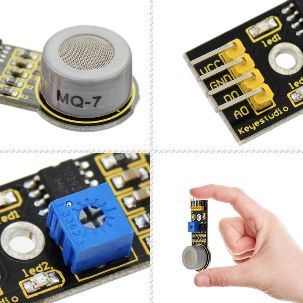 Keyestudio MQ-7 Kohlenmonoxid CO Gas Sensor Detektionsmodul für Arduino