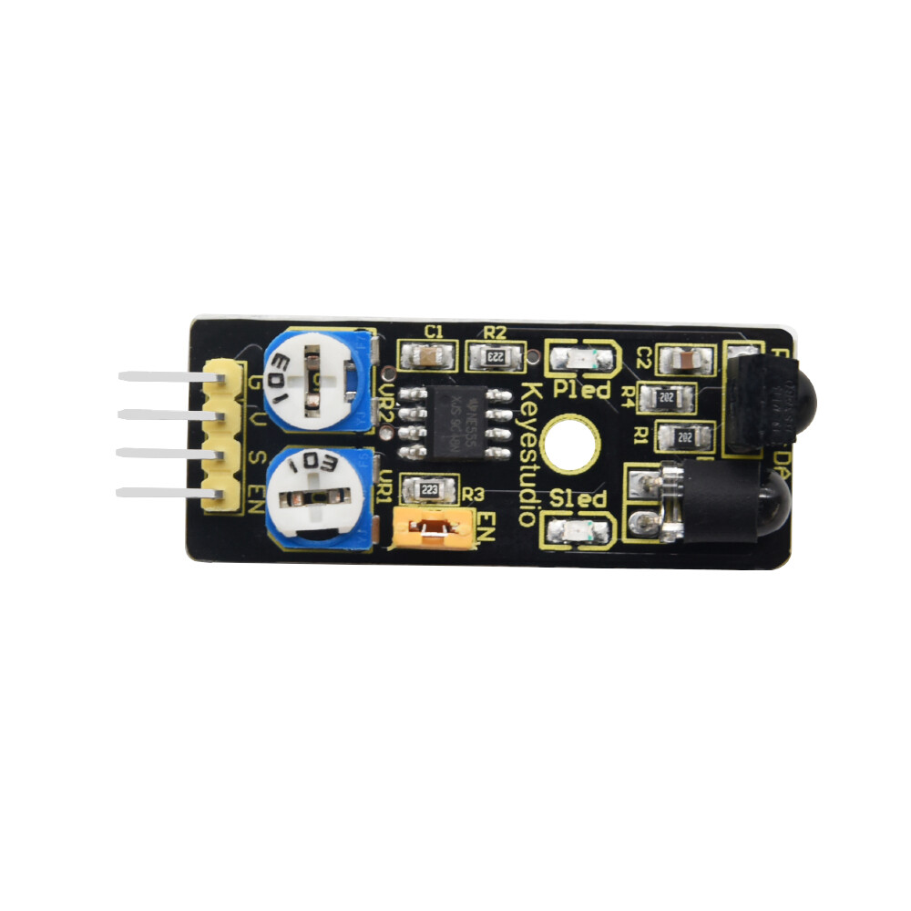 Keyestudio IR Infrarød Sensor Modul kompatibel med Arduino, forhindringssensor til robotbil