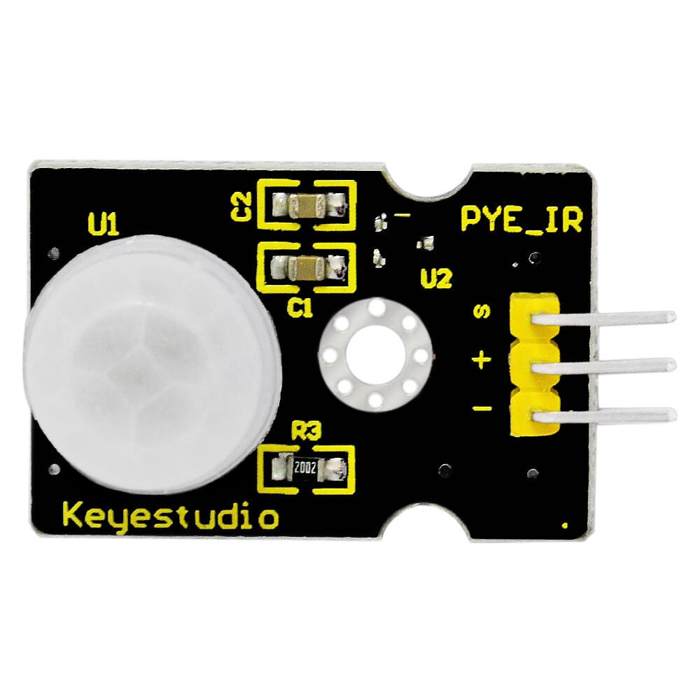 Keyestudio PIR-sensor, bevægelsessensor til Arduino – 3 – 4 meter