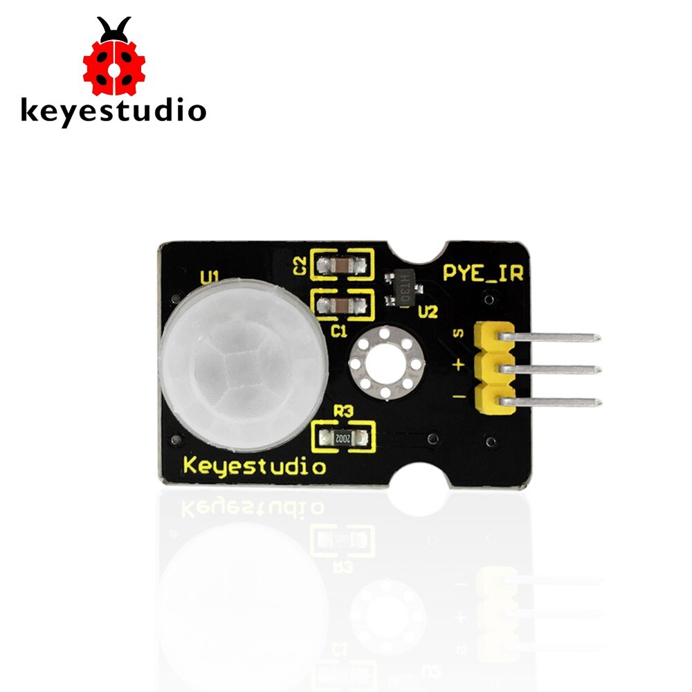 Keyestudio PIR-sensor, bevægelsessensor til Arduino – 3 – 4 meter