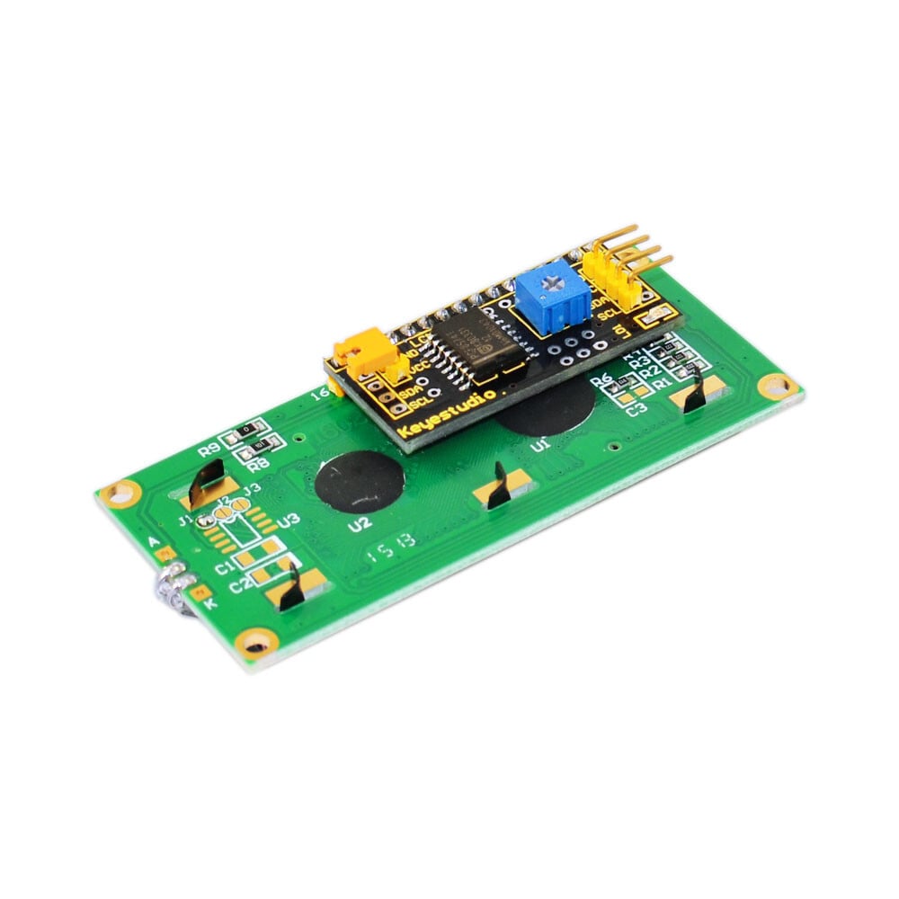 Keyestudio 1602 LCD Display Modul til Arduino UNO R3 MEGA 2560 Hvid i Blå I2C/TWI