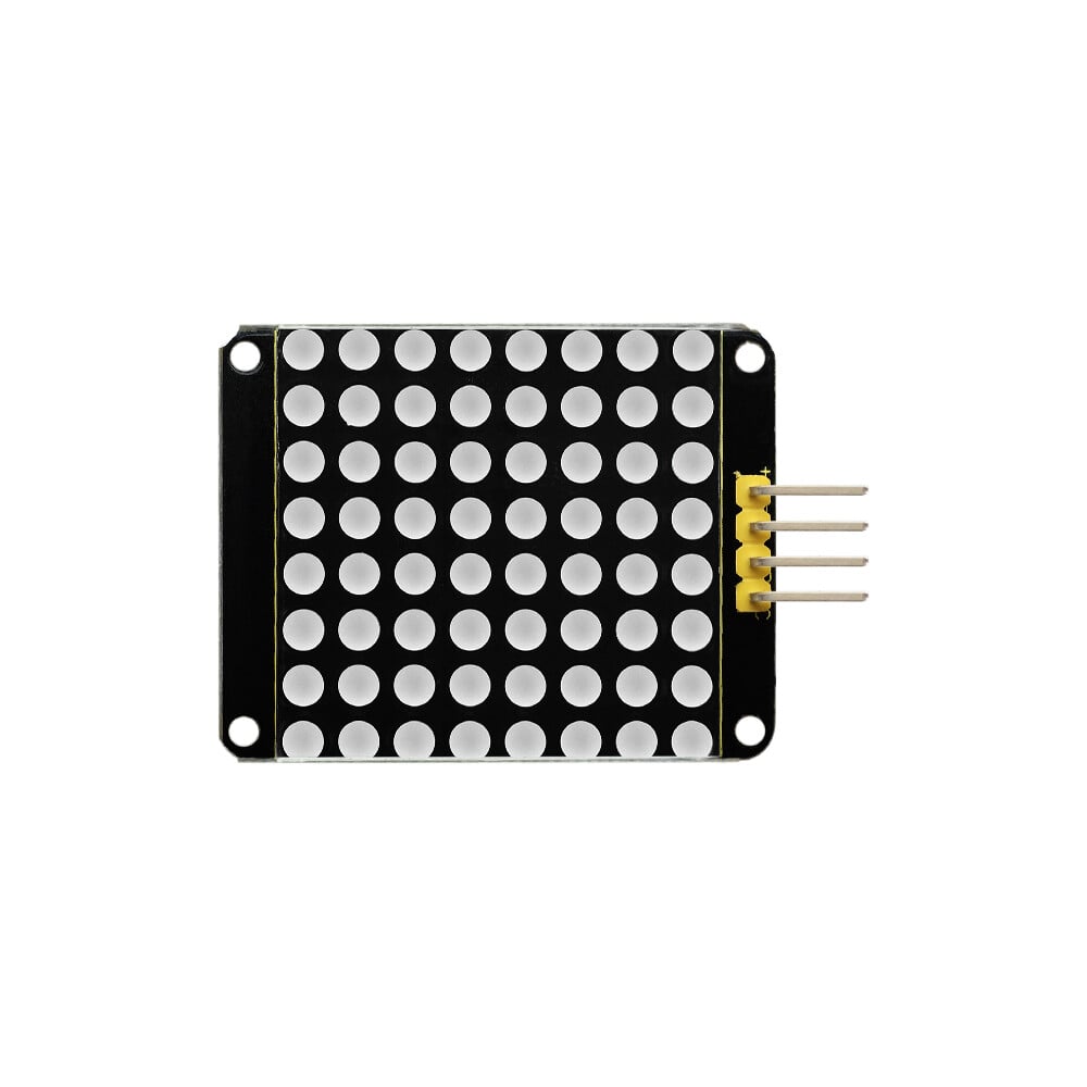 Keyestudio 8x8 LED Dot Matrix Modul HT16K33 for Arduino Rød farve, fælles katode, I2C