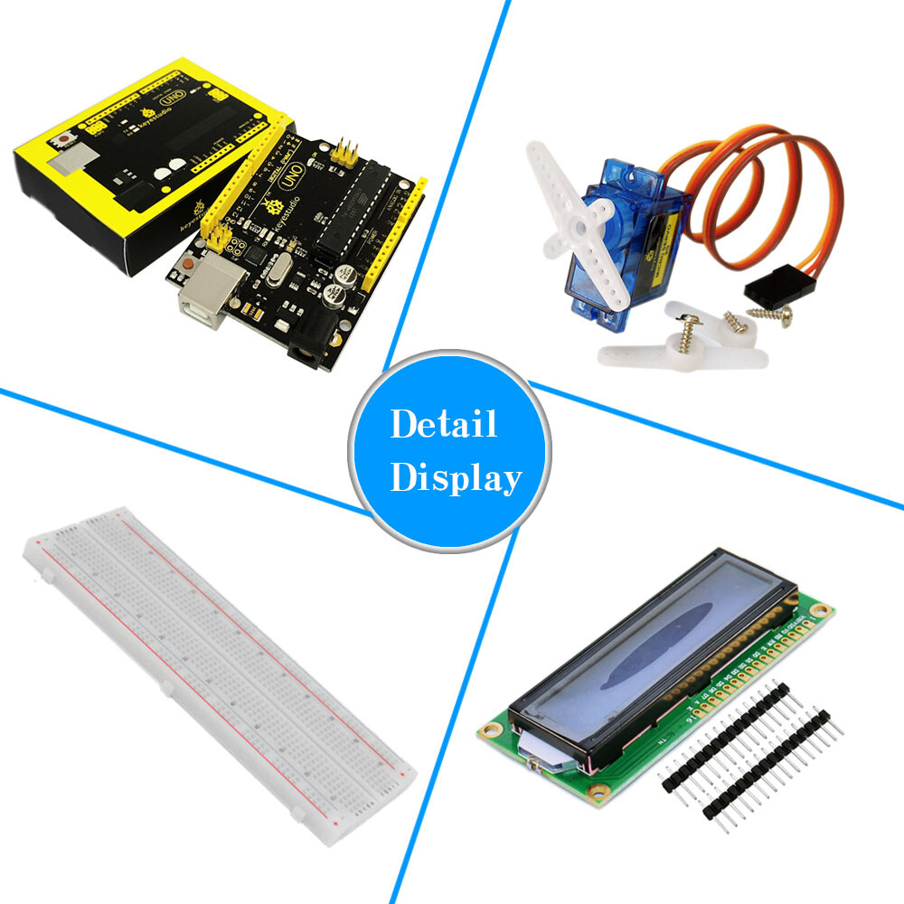 Keyestudio Basic Starter Learning Kit til Arduino Uno R3 Projekter